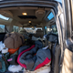 As executed. The red sleeping bag was for the dog, the green one you can barely see is where my feet were. Even in the car he is a bit of a bed hog.